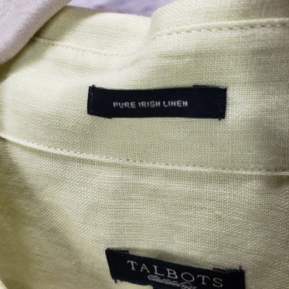 Talbots Women's Pure Irish Linen Button Down Long Sleeve Top Size 10 - Picture 6 of 14